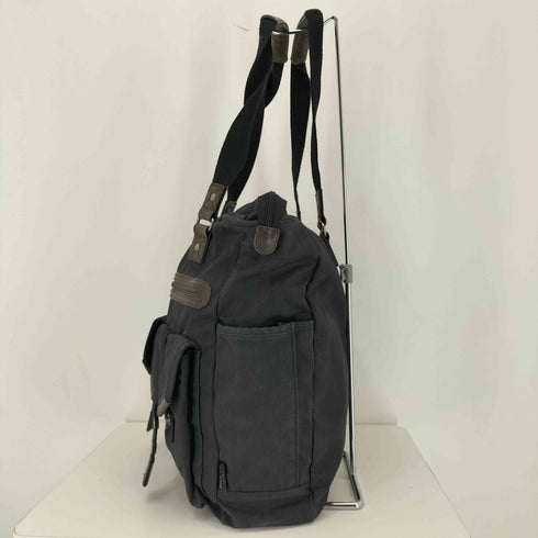 テットオム TETE HOMME レザー キャンバストートバッグ メンズ