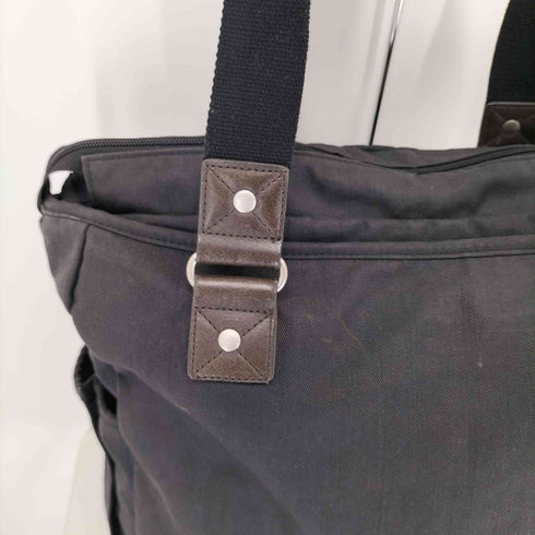 テットオム TETE HOMME レザー キャンバストートバッグ メンズ