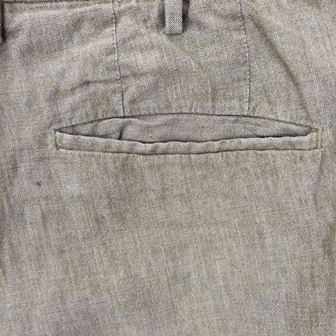 インコテックス INCOTEX SLIM FIT PATTERN 30 リネン ショート パンツ メンズ 48