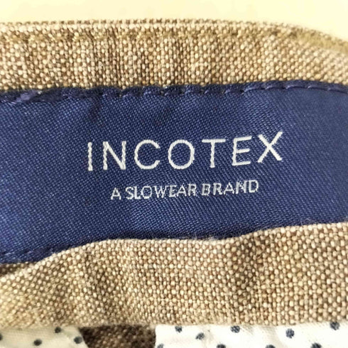 インコテックス INCOTEX SLIM FIT PATTERN 30 リネン ショート パンツ メンズ 48