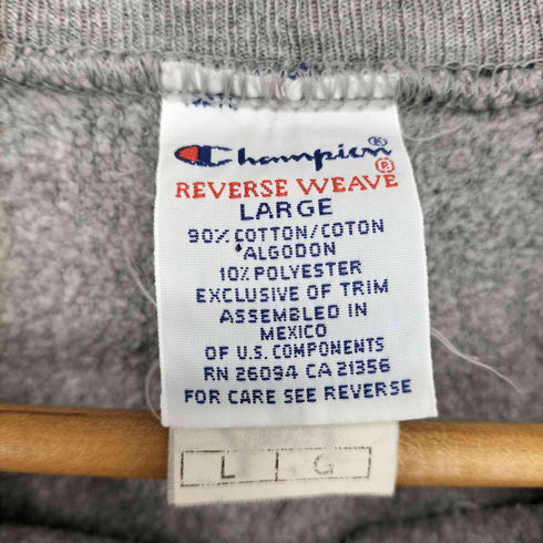 チャンピオン Champion 刺繍タグ メキシコ製 REVERSE WEAVE リバースウィーブスウェット メンズ import:L