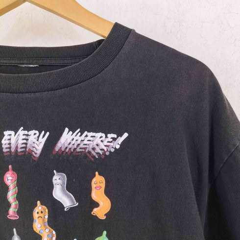00s CONDOM プリント 半袖 Tシャツ メンズ