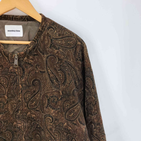 モンキータイム MONKEY TIME 20AW PAISLEY CORD PRINT ZIP BLOUSON/ブルゾン メンズ JPN:M
