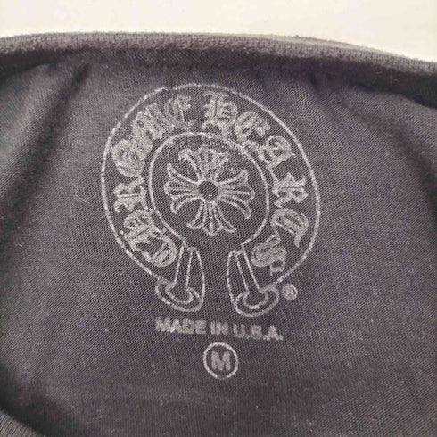 クロムハーツ CHROME HEARTS Horse Shoe Logo Pocket T-Shirt ホースシュー ロゴ ポケット USA製 S/S カットソー ブラック メンズ import:M