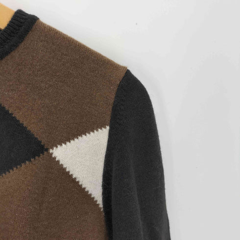 AKRIS アクリス カラーパターン クルーネック ニット レディース 38