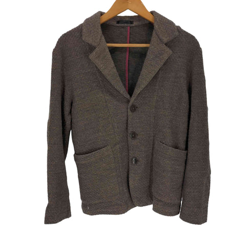 ポールスミス Paul Smith ナイロン混 ウール ブークレニット 3Bテーラードジャケット メンズ S