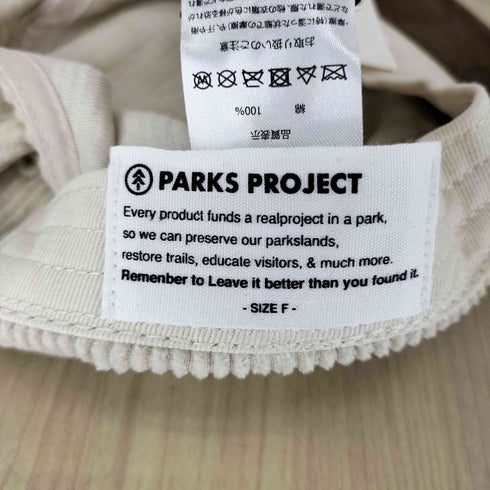 PARKS PROJECT パークスプロジェクト Bicolor Corduroy Cap バイカラー コーデュロイ キャップ メンズ FREE