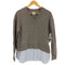 ポールスミス Paul Smith シャツコンビ Vネックニット レディース M
