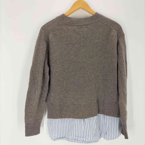 ポールスミス Paul Smith シャツコンビ Vネックニット レディース M