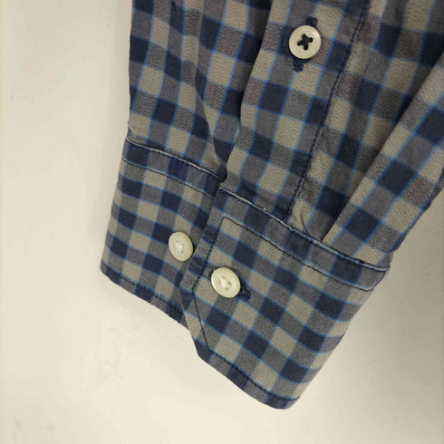 バナナリパブリック BANANA REPUBLIC SOFT WASH チェック柄 長袖シャツ メンズ import:XL