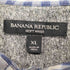 バナナリパブリック BANANA REPUBLIC SOFT WASH チェック柄 長袖シャツ メンズ import:XL