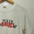 90s HONG KONG COTTON シングルステッチ POKER ADDICT 半袖 Tシャツ メンズ