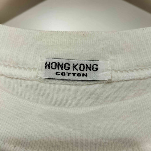 90s HONG KONG COTTON シングルステッチ POKER ADDICT 半袖 Tシャツ メンズ