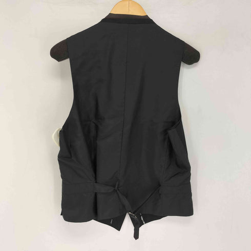バーバリーブラックレーベル BURBERRY BLACK LABEL ギャバジン スーツベスト ジレ メンズ import:M