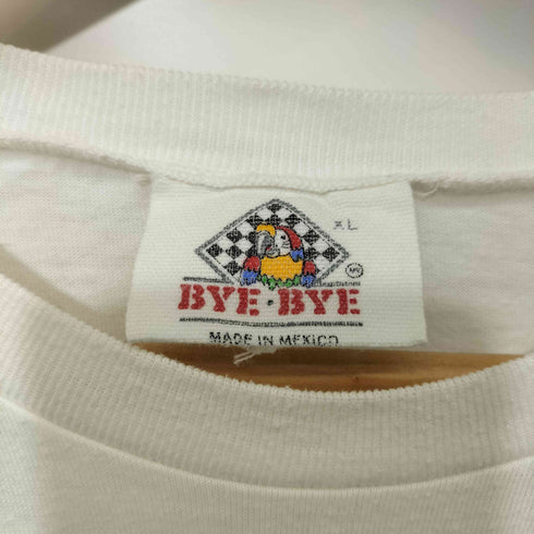 90s BYE BYE ACAPULCO シングルステッチ プリント 半袖 Tシャツ メンズ import:XL