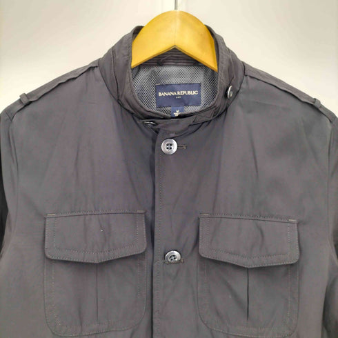 バナナリパブリック BANANA REPUBLIC 裏地 キルティング ジップアップ ミリタリー ジャケット メンズ import:M