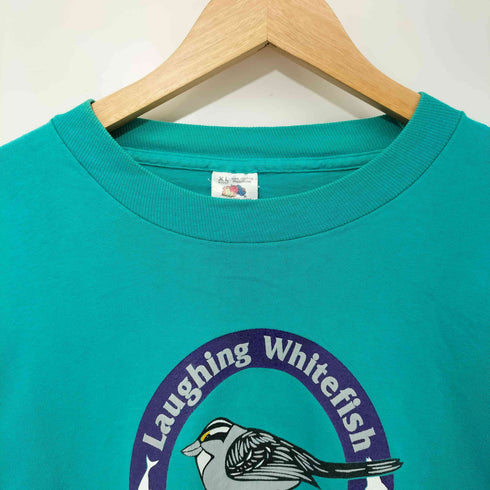 フルーツオブザルーム FRUIT OF THE LOOM 90s USA製 シングルステッチ プリント 半袖 Tシャツ メンズ import:XL