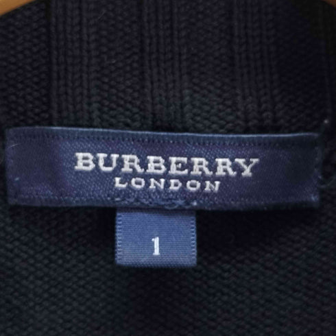 バーバリーロンドン BURBERRY LONDON ホースロゴ刺繍 裏地ノバチェック ドライバーズニットベスト レディース 1