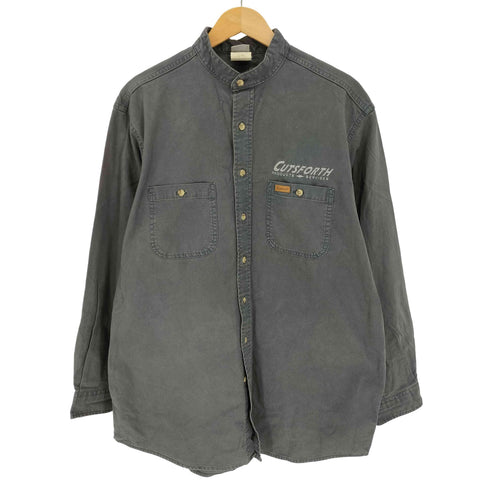 カーハート Carhartt 企業ロゴ刺繍 スタンドネック L/S ワークシャツ メンズ