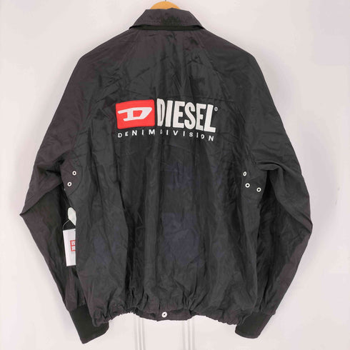 ディーゼル DIESEL 裏地メッシュ ロゴプリント サイドライン コーチジャケット メンズ M