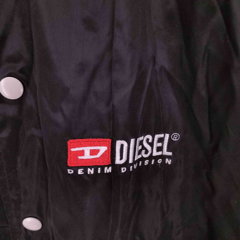 ディーゼル DIESEL 裏地メッシュ ロゴプリント サイドライン コーチジャケット メンズ M