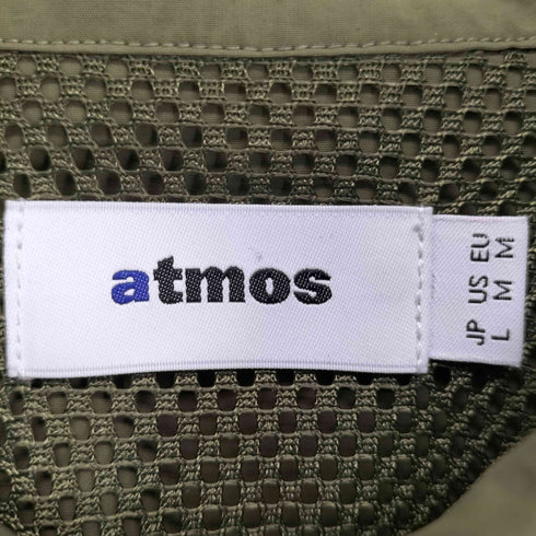 アトモス atmos S/S Nylon Utility Shirt KHAKI 半袖 ナイロン ユーティリティ シャツ メンズ JPN:L
