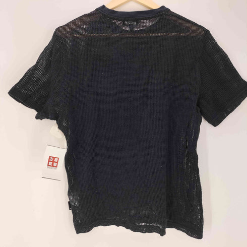 ステューシー Stussy 23SS Cotton Mesh S/S Crew メッシュ Tシャツ ブラック メンズ import:M