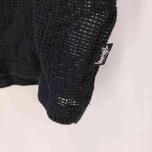 ステューシー Stussy 23SS Cotton Mesh S/S Crew メッシュ Tシャツ ブラック メンズ import:M