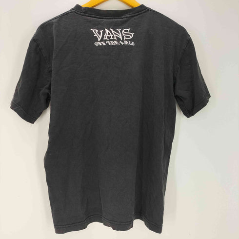 バンズ VANS 90S OLD アメリカン トラディショナル デザイン 両面 プリント ボックス Tシャツ ブラック 短丈 メンズ import:M