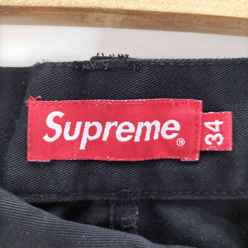 シュプリーム Supreme Black Work Pant コットン ツイル ブラック チノ ワーク パンツ メンズ 34