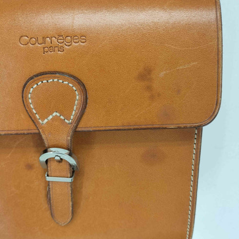 クレージュ courreges レザー スクエアショルダーバッグ レディース