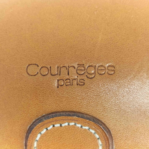 クレージュ courreges レザー スクエアショルダーバッグ レディース