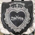 Dim moire フリルミニリュック Black&White レディース