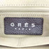 GRES PARIS シボ レザーショルダーバッグ ハーフムーン メンズ