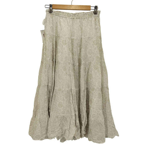 ヌキテパ NE QUITTEZ PAS GOLD FLOWER PRINT スカート レディース JPN:M