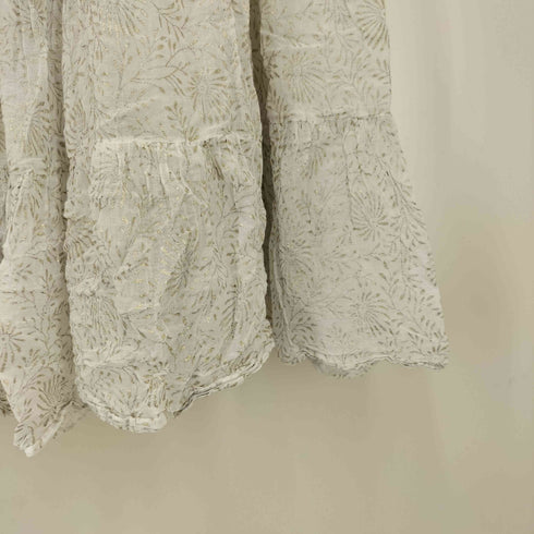 ヌキテパ NE QUITTEZ PAS GOLD FLOWER PRINT スカート レディース JPN:M