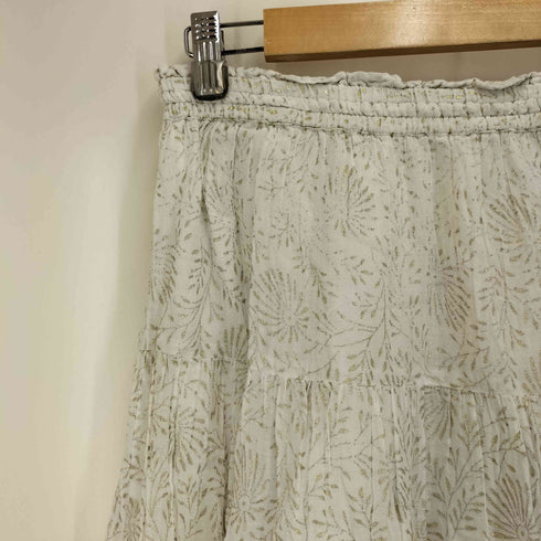 ヌキテパ NE QUITTEZ PAS GOLD FLOWER PRINT スカート レディース JPN:M