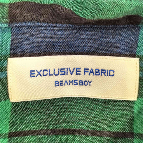 ビームスボーイ BEAMS BOY リネン ボタンダウン プルオーバー シャツ レディース