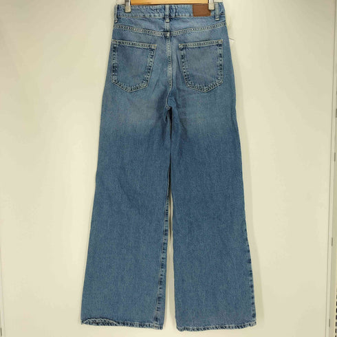 ザラ ZARA Z1975 WIDE-LEG BALAND BOʻKSALI JINSI Z1975 WIDE-LEG ハイウエストデニムパンツ レディース EUR:34
