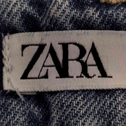 ザラ ZARA Z1975 WIDE-LEG BALAND BOʻKSALI JINSI Z1975 WIDE-LEG ハイウエストデニムパンツ レディース EUR:34