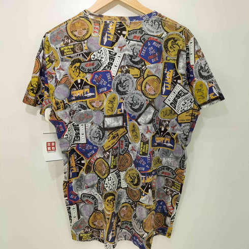ディーゼル DIESEL 総柄 ワッペン柄 Tシャツ 半袖 メンズ import:M