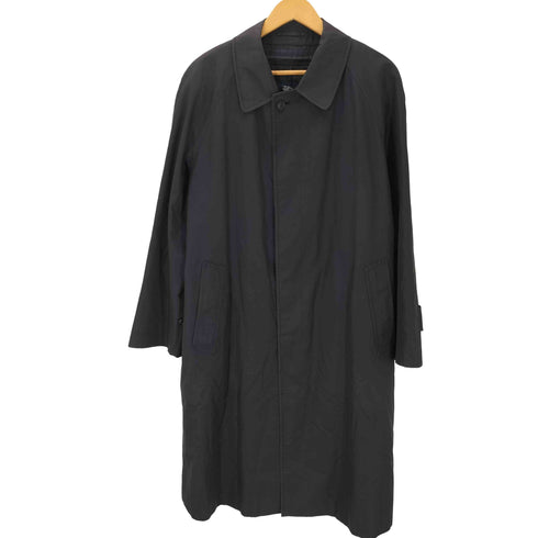 バーバリーロンドン BURBERRY LONDON Cashmere Wool Liner 裏地ノバチェック カシミア ウール ライナー付き ブラック バルマカーン ステンカラー コート メンズ