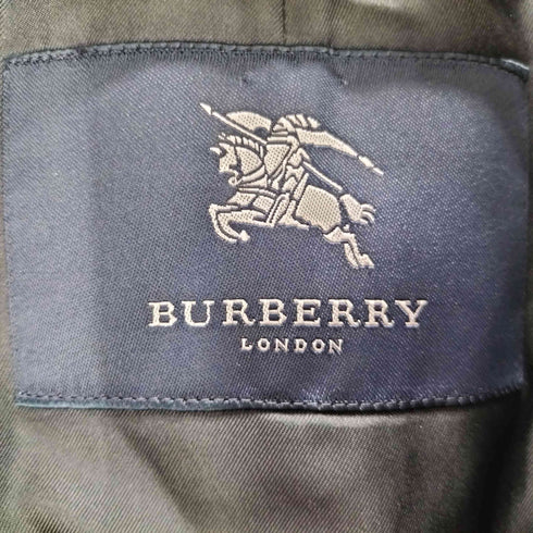 バーバリーロンドン BURBERRY LONDON Cashmere Wool Liner 裏地ノバチェック カシミア ウール ライナー付き ブラック バルマカーン ステンカラー コート メンズ