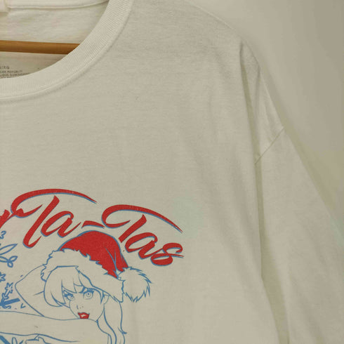 TOY DRIVE CHRISTMAS VIP PARTY サンタ 両面プリント 半袖Tシャツ メンズ import:XL