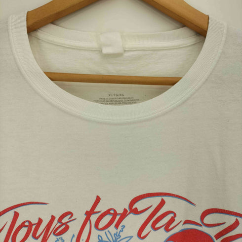 TOY DRIVE CHRISTMAS VIP PARTY サンタ 両面プリント 半袖Tシャツ メンズ import:XL
