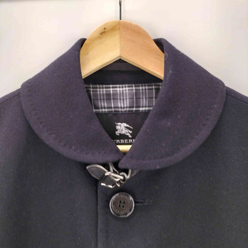 バーバリーブラックレーベル BURBERRY BLACK LABEL Cashmere Wool 裏地 ノバチェック カシミア ウール ブラック バルマカーン ステンカラー コート メンズ import:M