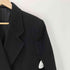バーバリーズ BURBERRYS 80-90S OLD Cashmere Wool カシミア ウール ブラック ダブル チェスター コート レディース