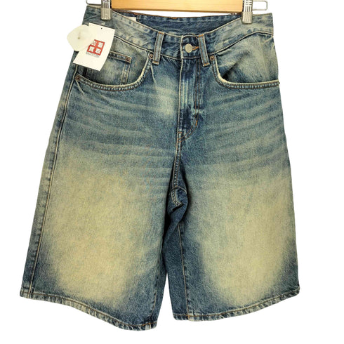 ザラ ZARA バギー フィット ハーフデニムパンツ デニムショーツ メンズ 29inch