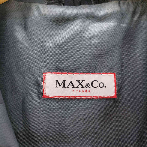 マックスアンドコー MAX&CO. MADE IN ITALY Genuine Lamb Leather イタリア製 本革 羊革 ラムレザー チェスター コート レディース 38