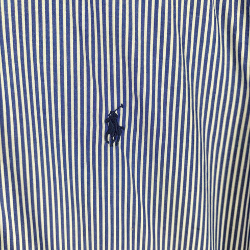 ポロラルフローレン POLO RALPH LAUREN スモールポニー刺繍 ストライプ 長袖シャツ メンズ import:M